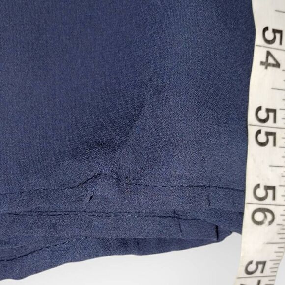 Love X Design Womens Maxi Sz 2X Navy VNeck Flutter Sleeve Chiffon Plus Formal - Picture 12 of 13